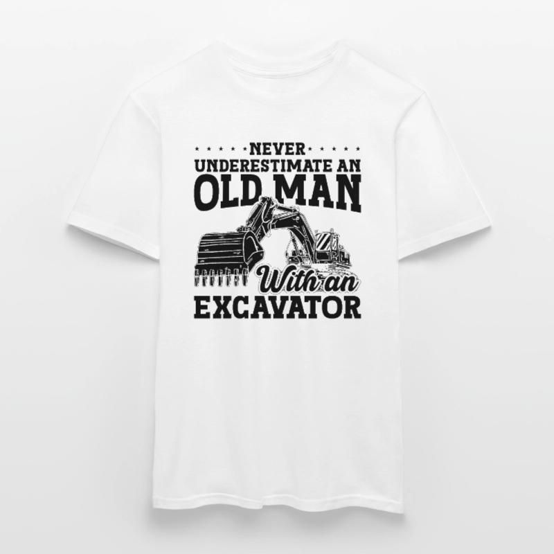 Bauarbeiter Baggerfahrer Bagger Geschenkidee Männer T-Shirt