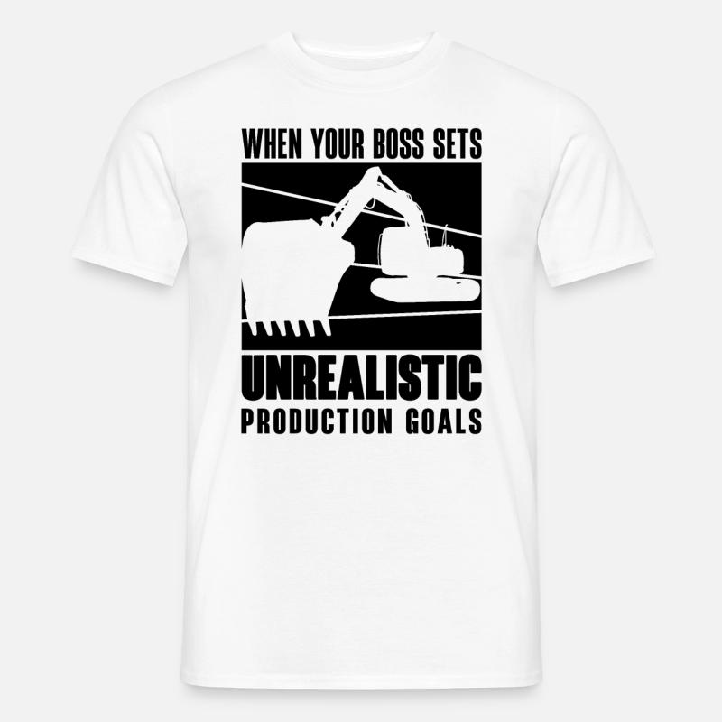 Excavator driver Excavators Excavators Workers Gift idea - Men’s T-shirt - white