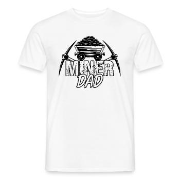 Mineur Papa Mineur Camion de mine De mine de charbon Camion - T-shirt homme - blanc - Devant - AI Model Male 178 dark (178cm)