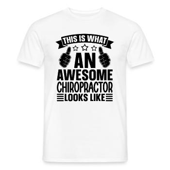 Physio Chiropraktiker Chiropraktik Geschenkidee - Männer T-Shirt - Weiß - Vorne - AI Model Male 178 dark (178cm)