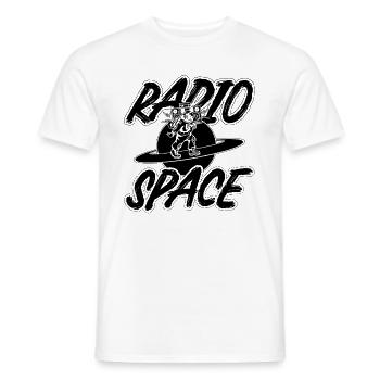 Astronomy Music Lover Stars Radio Space Universe - Men's T-Shirt - white - Front - AI Model Male 178 dark (178cm)