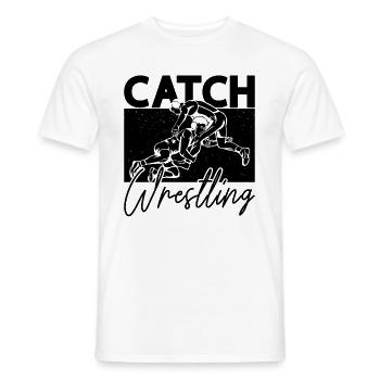 Catch Wrestling Training Wrestler Sport Grappling - Men's T-Shirt - white - Front - AI Model Male 178 dark (178cm)