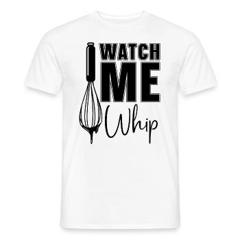 Regardez-moi Whip Baker Baking Bakery Chef Cake Bake - T-shirt homme - blanc - Devant - AI Model Male 178 dark (178cm)