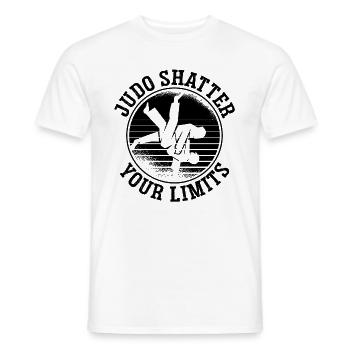 Judo Briser vos limites Sports de karaté de combat - T-shirt homme - blanc - Devant - AI Model Male 178 dark (178cm)