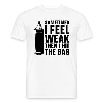 Sometimes I Feel Kickboxing Kickboxer Boxing Fight - Männer T-Shirt - Weiß - Vorne - AI Model Male 178 dark (178cm)