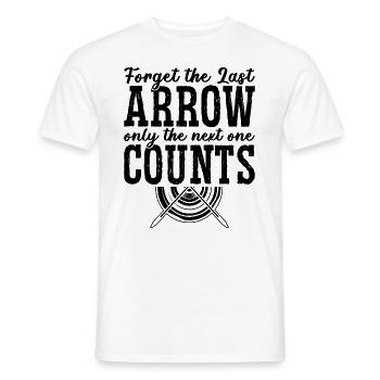 Forget The Last Arrow Archery Bow Shooting Archer - Männer T-Shirt - Weiß - Vorne - AI Model Male 178 dark (178cm)
