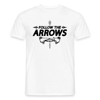 Suivez The Archery Arrow Shooting Bowhunter Archer - T-shirt homme - blanc - Devant - AI Model Male 178 dark (178cm)