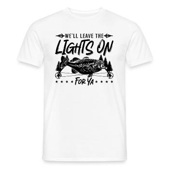 We'll Leave The Bowfishing Bow Fisherman Bowfisher - Männer T-Shirt - Weiß - Vorne - AI Model Male 178 dark (178cm)