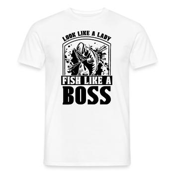 Look Like A Bowfishing Bow Hunting Sport Bowfisher - Men's T-Shirt - white - Front - AI Model Male 178 dark (178cm)