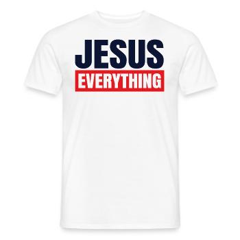 Jesus Alles Glaube Bibel Orthodoxy Zitat - Männer T-Shirt - Weiß - Vorne - AI Model Male 178 dark (178cm)