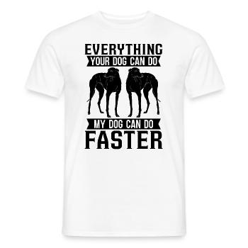 Everything Your Greyhound Racing Greyhound Racer - Men's T-Shirt - white - Front - AI Model Male 178 dark (178cm)