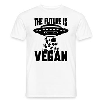 L’avenir est Vegan Diet Vegan Vegan Diet Lover - T-shirt homme - blanc - Devant - AI Model Male 178 dark (178cm)