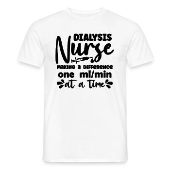 Dialysis Technician Dialysis Nurse Making Hospital - Men's T-Shirt - white - Front - AI Model Male 178 dark (178cm)