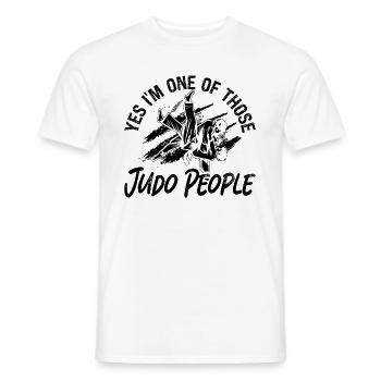 Judo People Fighter Karaté Training Sports de combat - T-shirt homme - blanc - Devant - AI Model Male 178 dark (178cm)