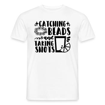 Catching Beads And Beading Jewelry Making Beader - Men's T-Shirt - white - Front - AI Model Male 178 dark (178cm)