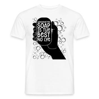 Handcrafted Soap Is The Essential Oils Soap Maker - Männer T-Shirt - Weiß - Vorne - AI Model Male 178 dark (178cm)