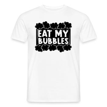 Eat My Bubbles Soapmaking Handicrafts Soap Maker - Männer T-Shirt - Weiß - Vorne - AI Model Male 178 dark (178cm)