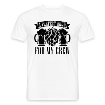 A Perfect Brew For Beer Brewing Malt Beer Brewer - Men's T-Shirt - white - Front - AI Model Male 178 dark (178cm)