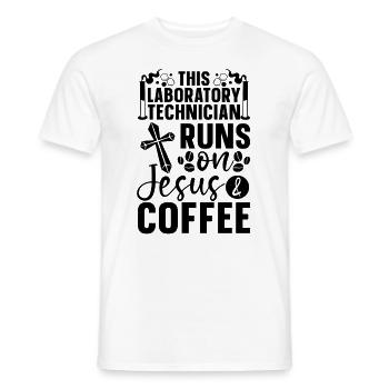 Laboratory Laboratory Technician Science Gift Idea - Men's T-Shirt - white - Front - AI Model Male 178 dark (178cm)