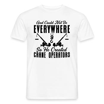 Grutier Emploi Ouvrier Ouvrier de la construction Idée cadeau - T-shirt homme - blanc - Devant - AI Model Male 178 dark (178cm)