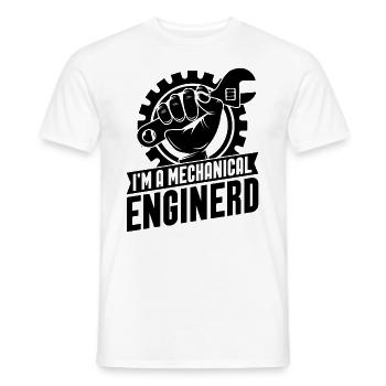 I'm A Mechanical Enginerd Engineering Engineer - Men's T-Shirt - white - Front - AI Model Male 178 dark (178cm)
