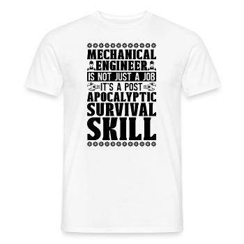 Mechanical Engineer Is Not Just Loves Engineering - Men's T-Shirt - white - Front - AI Model Male 178 dark (178cm)