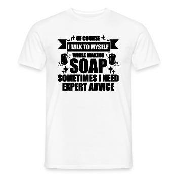 Of Course I Talk To Soapmaking Soaper Soap Maker - Männer T-Shirt - Weiß - Vorne - AI Model Male 178 dark (178cm)