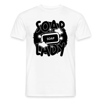 Soap Lady Essential Oils Saponification Soap Maker - Männer T-Shirt - Weiß - Vorne - AI Model Male 178 dark (178cm)