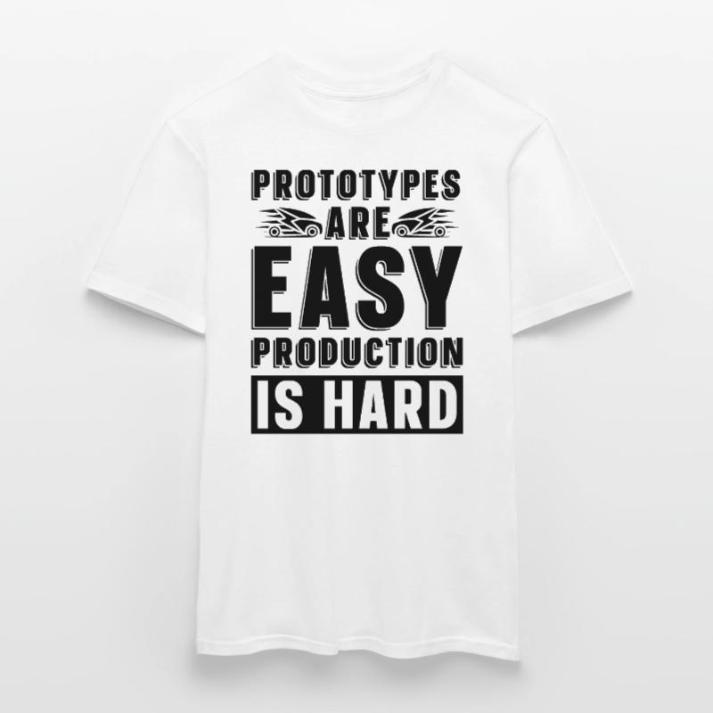 Prototypes Are Easy Programmer Engineer Robotics Men’s T-shirt