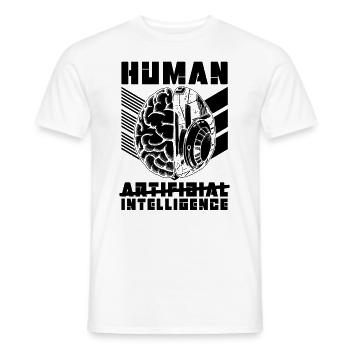 Human Artificial Intelligence Technology Robotics - Männer T-Shirt - Weiß - Vorne - AI Model Male 178 dark (178cm)