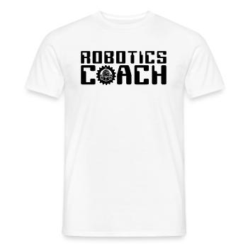 Robotics Coach Robot Technology Robotics Engineer - Männer T-Shirt - Weiß - Vorne - AI Model Male 178 dark (178cm)