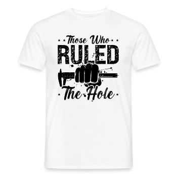 Those Who Ruled The Hole Cnc Machine Machinists - Männer T-Shirt - Weiß - Vorne - AI Model Male 178 dark (178cm)