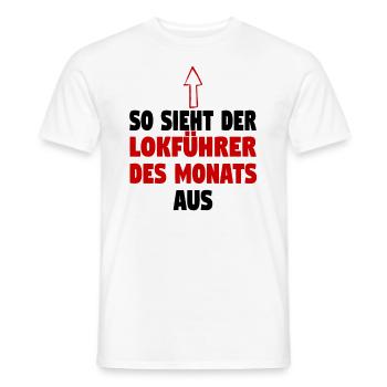 Dampflok Lokführer Eisenbahner Eisenbahn Vater - Männer T-Shirt - Weiß - Vorne - AI Model Male 178 dark (178cm)