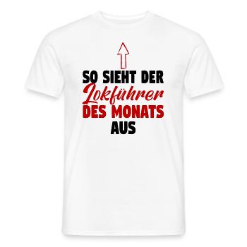 Dampflok Lokführer Eisenbahner Eisenbahn Vater - Männer T-Shirt - Weiß - Vorne - AI Model Male 178 dark (178cm)