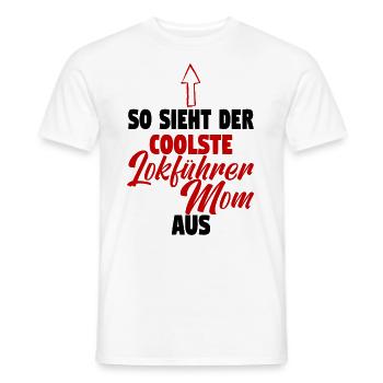 Lokführerin Eisenbahnerin Eisenbahn Schaffnerin - Männer T-Shirt - Weiß - Vorne - AI Model Male 178 dark (178cm)