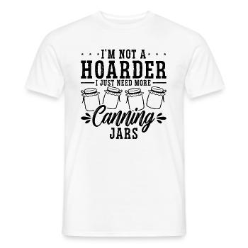 Je ne suis pas un thésauriseur Je ne fais que mettre en conserve des conserves de conserve - T-shirt homme - blanc - Devant - AI Model Male 178 dark (178cm)