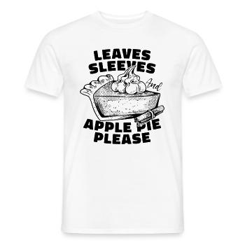 Leaves Sleeves And Apple Pastries Apple Pie Lover - Men's T-Shirt - white - Front - AI Model Male 178 dark (178cm)