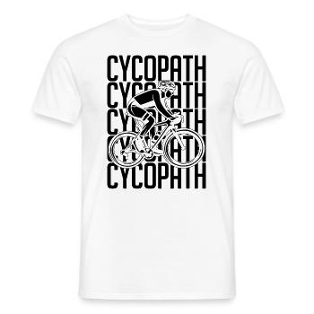 Cycopath Bicycle Retro Mountain Bike Biker Cyclist - Men's T-Shirt - white - Front - AI Model Male 178 dark (178cm)