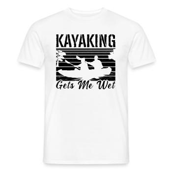 Le kayak me fait mouiller Rétro Canoë Kayak L’amateur - T-shirt homme - blanc - Devant - AI Model Male 178 dark (178cm)