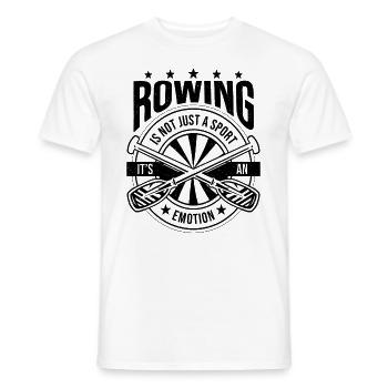 Rowing Is Not Just A Sport Rowing Oarsmen Rower - Men's T-Shirt - white - Front - AI Model Male 178 dark (178cm)