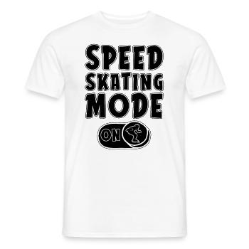 Speed Skating Mode On Winter Sports Speed Skater - Männer T-Shirt - Weiß - Vorne - AI Model Male 178 dark (178cm)