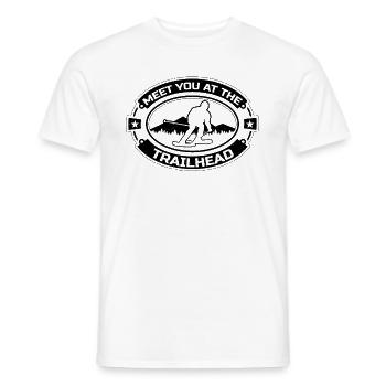 Meet You At The Trailhead Winter Sports XC Skier - Männer T-Shirt - Weiß - Vorne - AI Model Male 178 dark (178cm)