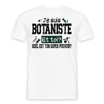 Botaniste Botanique Homme Cadeau Jardinier Jardin - T-shirt homme - blanc - Devant - AI Model Male 178 dark (178cm)