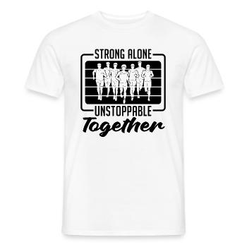 Strong Alone Unstoppable Retro Race Country Runner - T-shirt homme - blanc - Devant - AI Model Male 178 dark (178cm)
