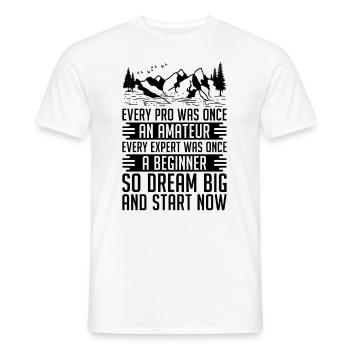 Chaque pro était autrefois des athlètes qui s’entraînaient Trail Runner - T-shirt homme - blanc - Devant - AI Model Male 178 dark (178cm)