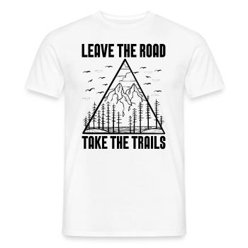 Leave The Road Take Marathoner Hiking Trail Runner - Männer T-Shirt - Weiß - Vorne - AI Model Male 178 dark (178cm)