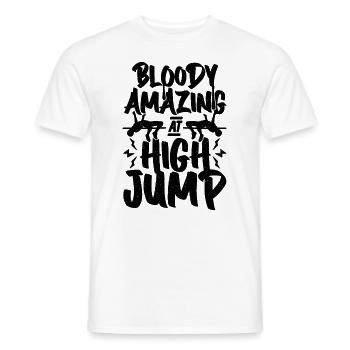 Bloody Amazing At High Jump Shot Put High Jumper - Männer T-Shirt - Weiß - Vorne - AI Model Male 178 dark (178cm)