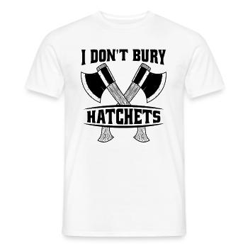 Je n’enterre pas les hachettes Lancer de hache Lanceur de hache - T-shirt homme - blanc - Devant - AI Model Male 178 dark (178cm)