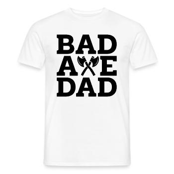 Bad Axe Dad Hatchet Throwing Bullseye Axe Thrower - T-shirt homme - blanc - Devant - AI Model Male 178 dark (178cm)