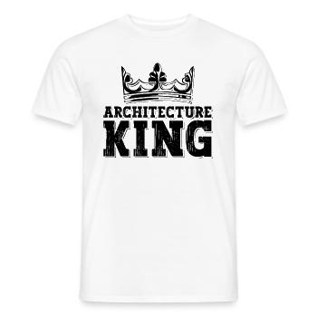 Architecture King Construct Building Architects - Männer T-Shirt - Weiß - Vorne - AI Model Male 178 dark (178cm)